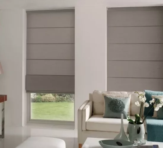 Blockout roman blinds